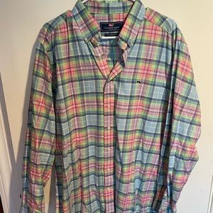 Vineyard vines fleece slim fit whale shirt